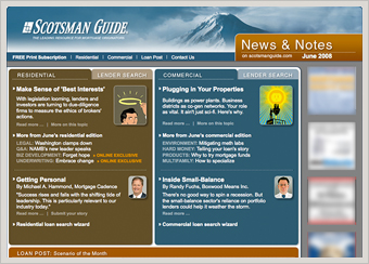 Scotsman Guide Media eNewsletter, 2009