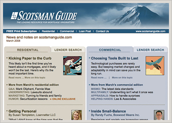 Scotsman Guide Media eNewsletter, 2008